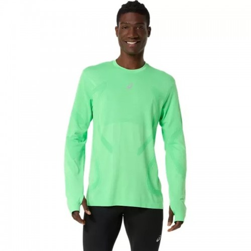 Camiseta Manga Larga Asics Road Seamless Top Verde