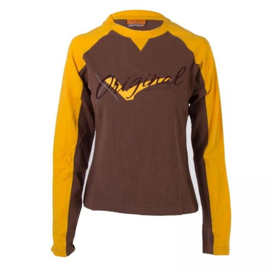 Camiseta de manga comprida Varlion MD M/L06-MC627 Marrom Mulher