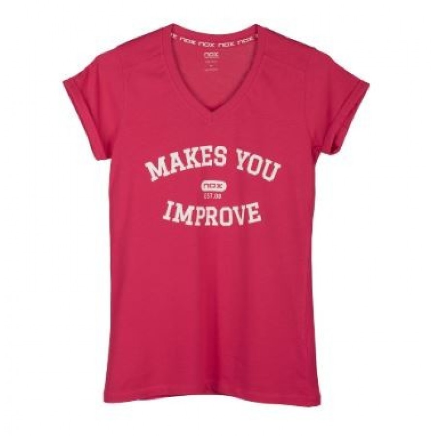 Camiseta Nox Mujer Basic Rosa  Offer + Cheap