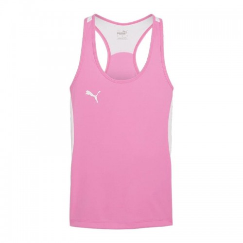 Camiseta Puma Rosa Blanco Mujer