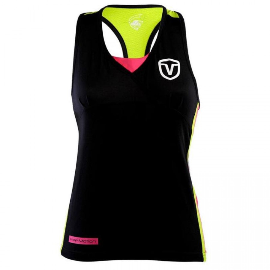 Vairo Columns Noir T-Shirt Femme