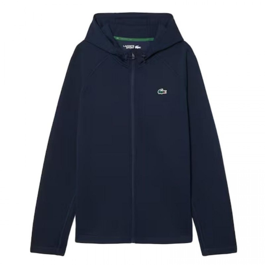 Jaqueta Lacoste Sport Azul Marinho Elástica