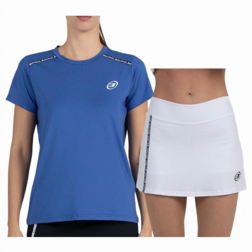 Conjunto Bullpadel Adventure W Performance Azul Blanco