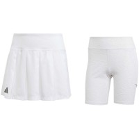 Falda Adidas Pleated Aeroready Pro Negro Blanco