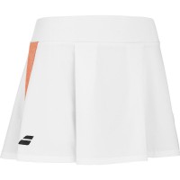 Falda Babolat Play Blanco Naranja Junior