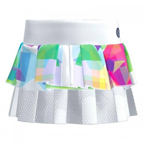 Falda Bidi Badu Kaleido Pleated Blanco Mix Junior