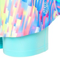 Falda Bidi Badu Melbourne Printed Wavy Aqua Mix Junior  Offer + Cheap