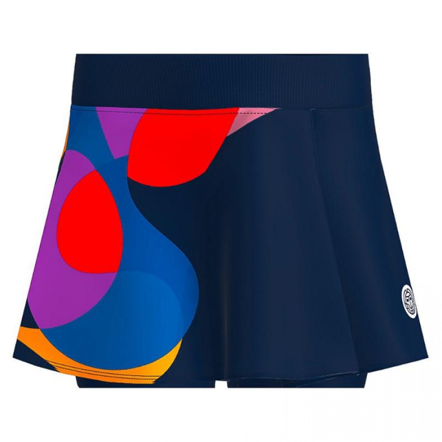 Bidi Badu Twiggy Printed Wavy Dark Blue Mix Junior Skirt  Offer + Cheap