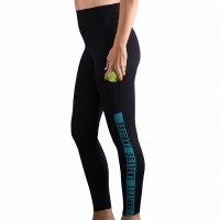 Leggings Endless Syncro Preto Petróleo  Oferta + Barato