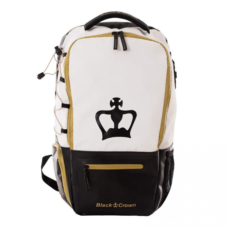 Mochila Black Crown Raptor V2 Blanco Dorado
