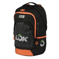 Mochila Lok Maxx 2 Negro Naranja