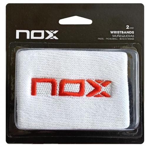 Bracelets Nox Logo Blanc Rouge 2 Unités