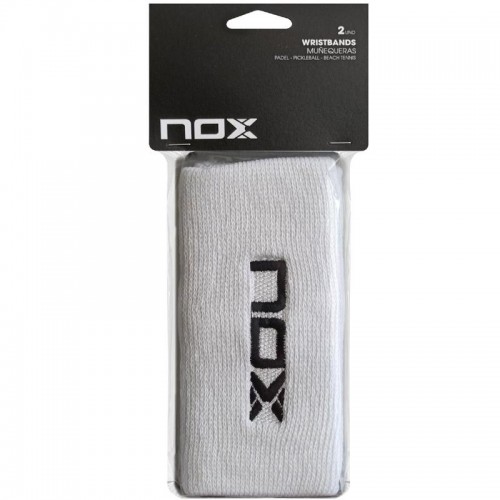 Munequeras Nox Long White Logo Noir 2 unites