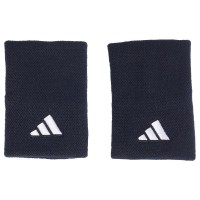 Muñequeras Adidas Azul Oscuro Blanco Grande 2 Unidades