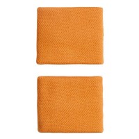 Muñequeras Adidas Naranja Blanco 2 Unidades