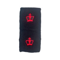 Black Crown Short Black Wristbands Black 2 Units