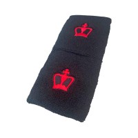 Black Crown Short Black Wristbands Black 2 Units