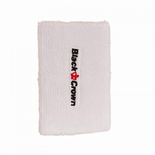 Muñequeras Black Crown Largas Blanco 2 Unidades