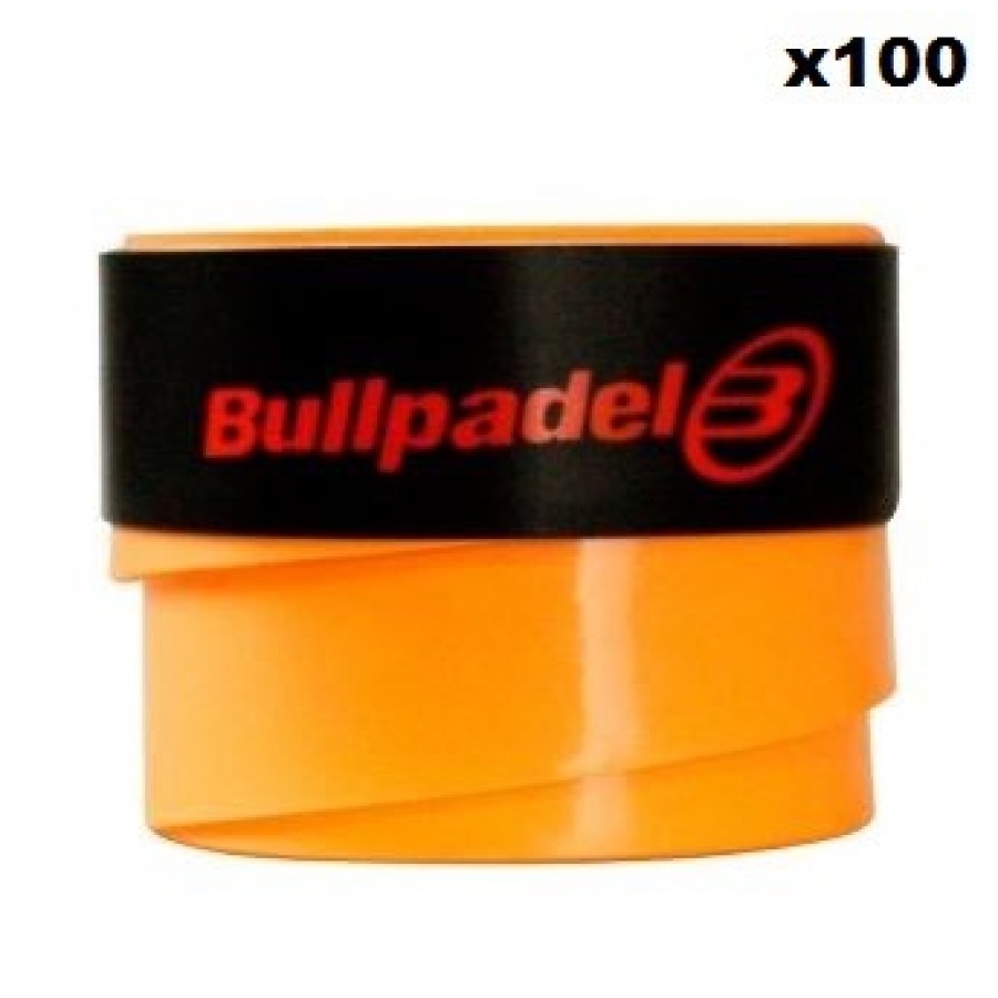 Overgrips Bullpadel Laranja Lisa 100 Unidades
