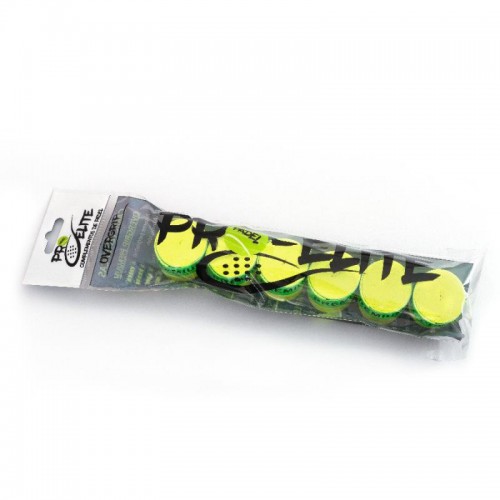 Overgrips Pro Elite Premium Liso Amarillo 6 Unidades