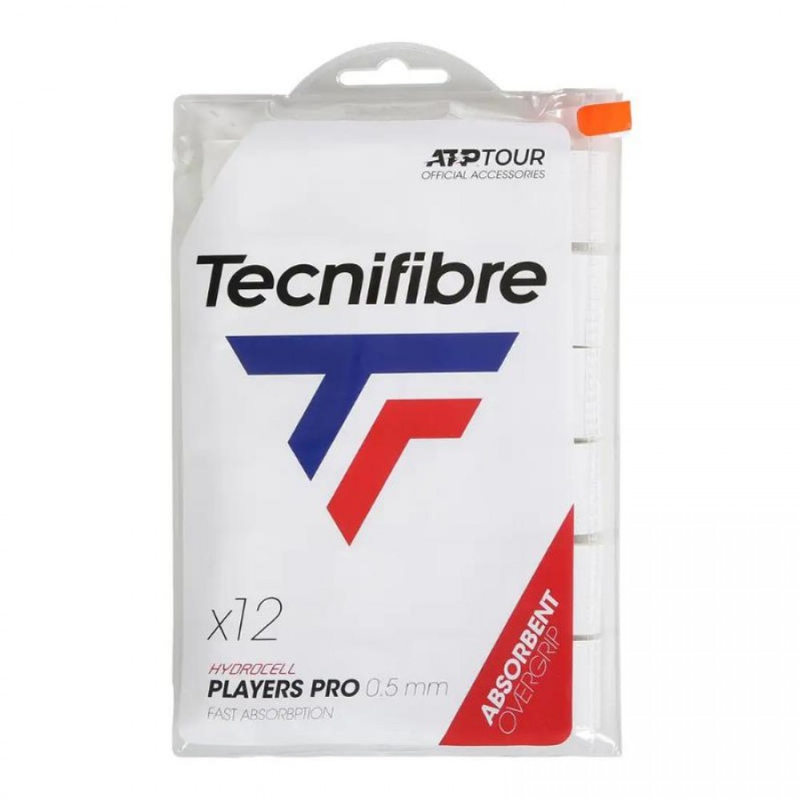 Couvre-poignées Tecnifibre Players Pro Blanco 12 Unidades