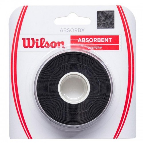 Wilson AbsorbX Black Overgrips 3 unités