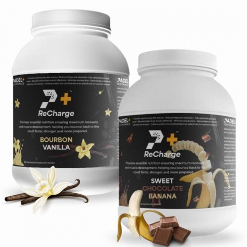 Pack Bote Padel Performance ReCharge Vainilla y Chocolate Banana