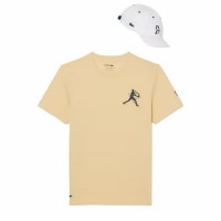Pack Lacoste Novak Djokovic T-shirt jaune et blanc