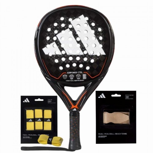 Pack Pala Adidas Adipower Control 3.2 2023 con Overgrips y Protector