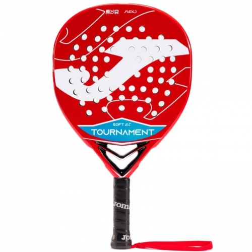 Pala Joma Tournament Soft 2.0 Rojo Blanco