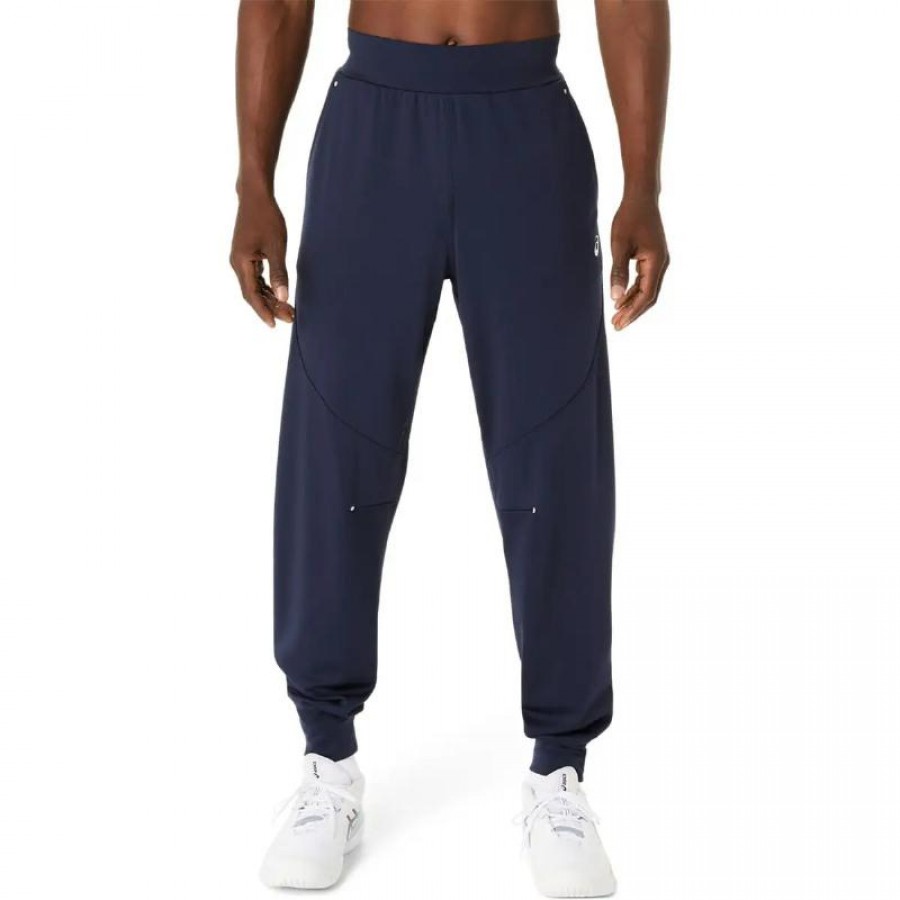 Pantalon Asics Court Warm Up Bleu Nuit