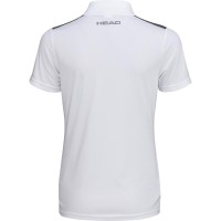 Camisa Polo Head Club 22 Branca Azul Marinho Feminina