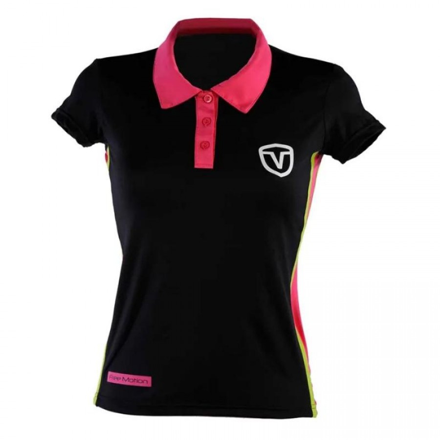 Polo Vairo Columns Negro Mujer  Offer + Cheap