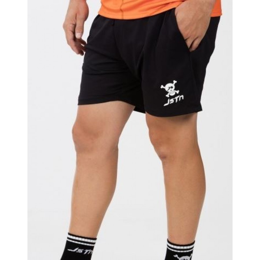 Short Just Ten Krop Negro Logo Blanco