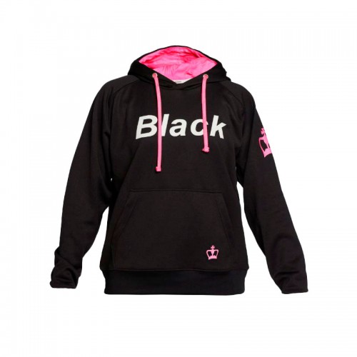 Sudadera Black Crown Ainsa Negro Rosa