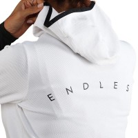 Sweat-shirt Endless Breath Line Blanc Noir
