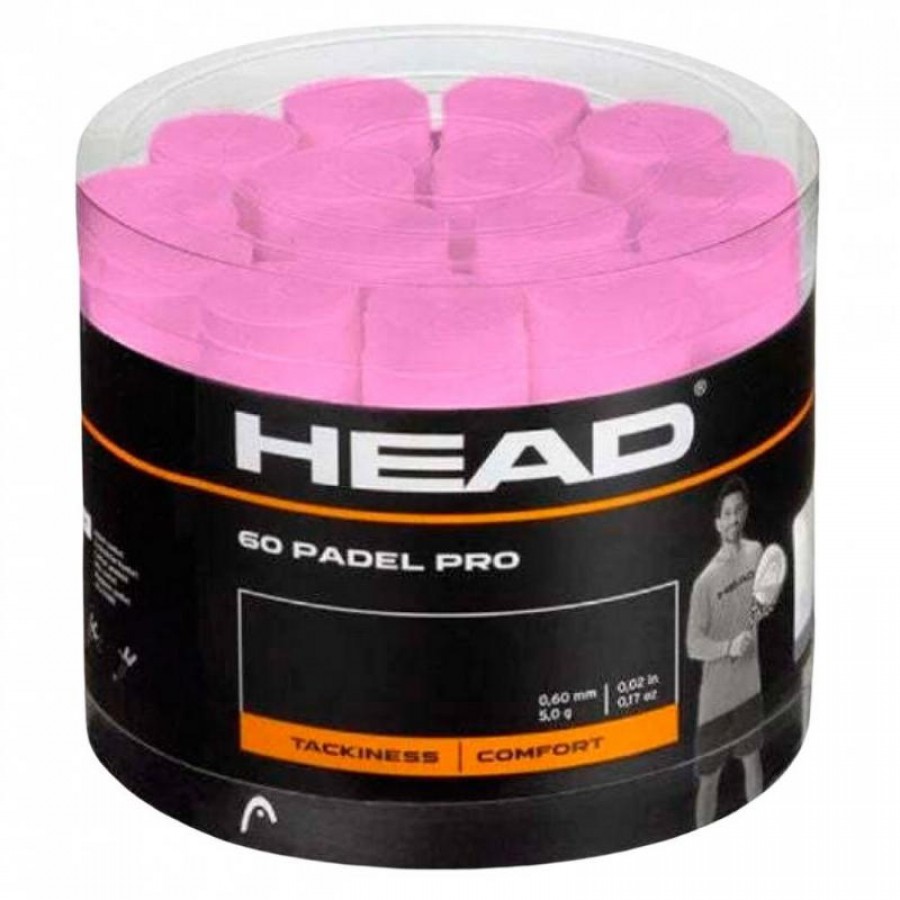 Cabeça Padel Pro Pink Drum 60 Overgrips