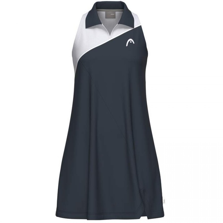 Head Spirit Navy Blue White Dress