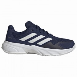 Adidas CourtJam Control 3 Clay Bleu Blanc foncé