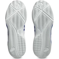 Baskets de Padel Asics Gel Dedicate 8 Blanc Bleu Cobalt  Offre - Pas cher