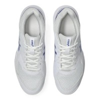 Baskets de Padel Asics Gel Dedicate 8 Blanc Bleu Cobalt  Offre - Pas cher