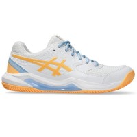 Asics Gel Dedicate 8 Padel White Orange Women''s Sneakers  Offer + Cheap
