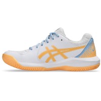 Asics Gel Dedicate 8 Padel White Orange Women''s Sneakers  Offer + Cheap