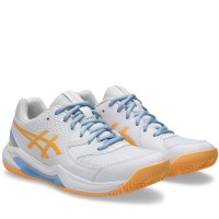 Asics Gel Dedicate 8 Padel White Orange Women''s Sneakers  Offer + Cheap