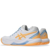 Asics Gel Dedicate 8 Padel White Orange Women''s Sneakers  Offer + Cheap