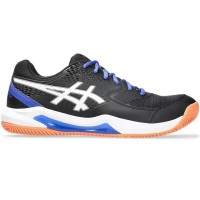 Asics Gel Dedicate 8 Padel White Black Blue Sneakers  Offer + Cheap