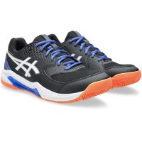 Asics Gel Dedicate 8 Padel White Black Blue Sneakers  Offer + Cheap