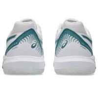 Zapatillas Asics Gel Dedicate 8 Padel Blanco Verde Pino