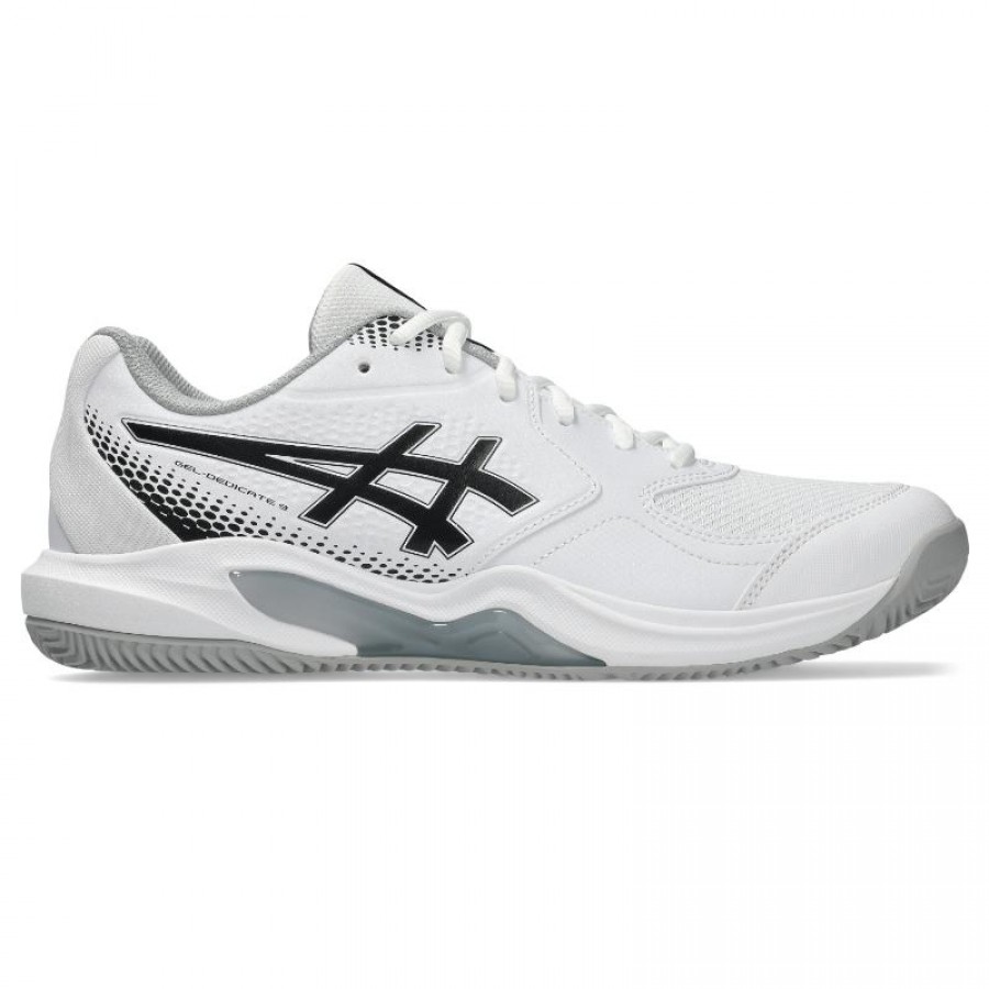 Tênis pretos Asics Gel Dedicate 9 Padel Brancos