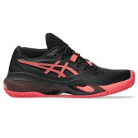 Zapatillas Asics Gel Resolution X Clay Negro Rojo Mujer